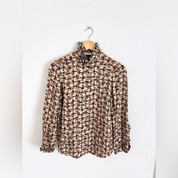 ROSEANNA fall floral ruffle blouse / size M - Picture 1 of 7